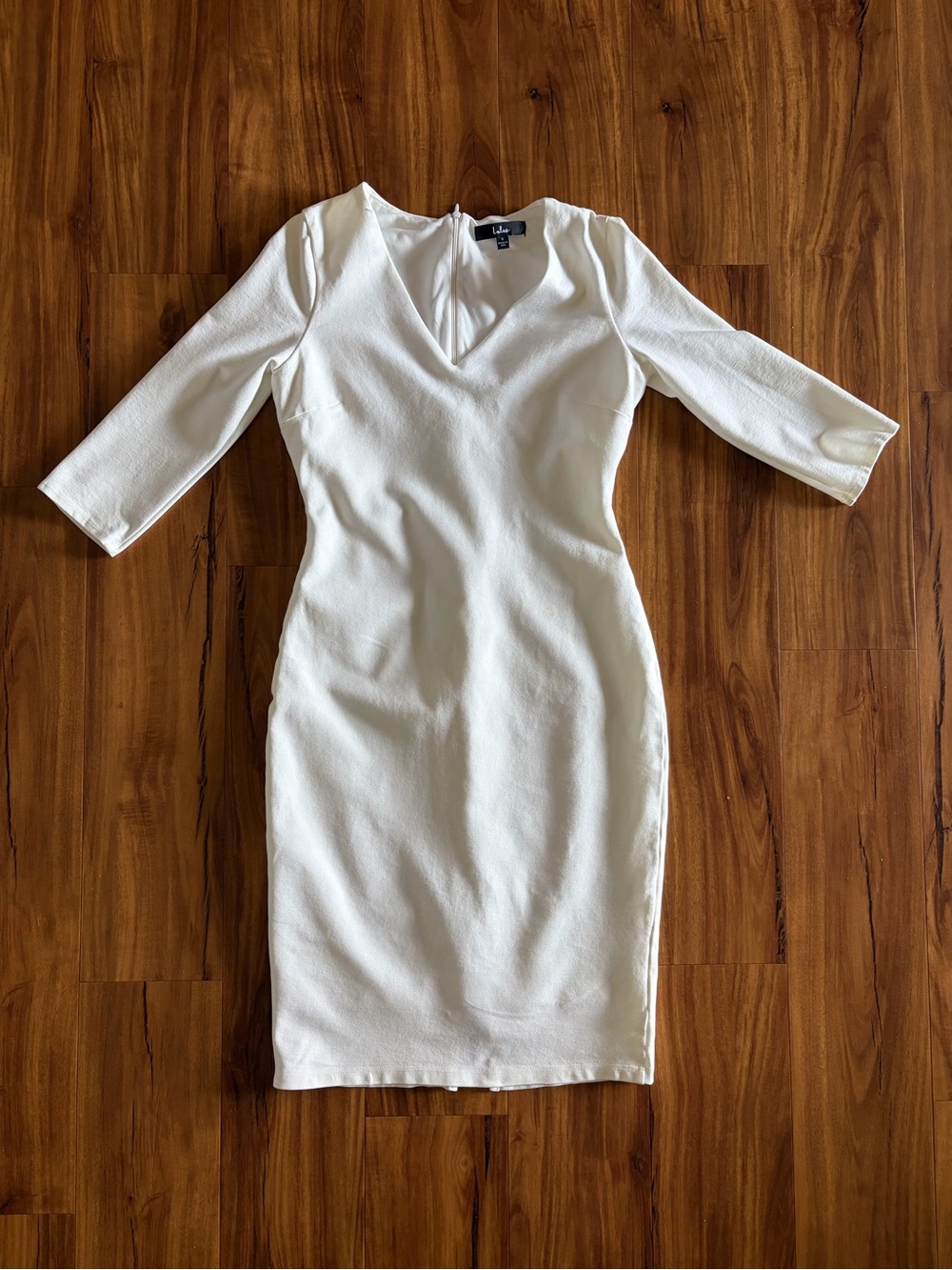 Lulus Style And Slay White Bodycon Midi Dress - Size S - Picture 2 of 8